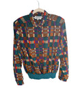 Today's Classics Vintage Geometric Print Blouse Multicolour Size 16 - Image 1
