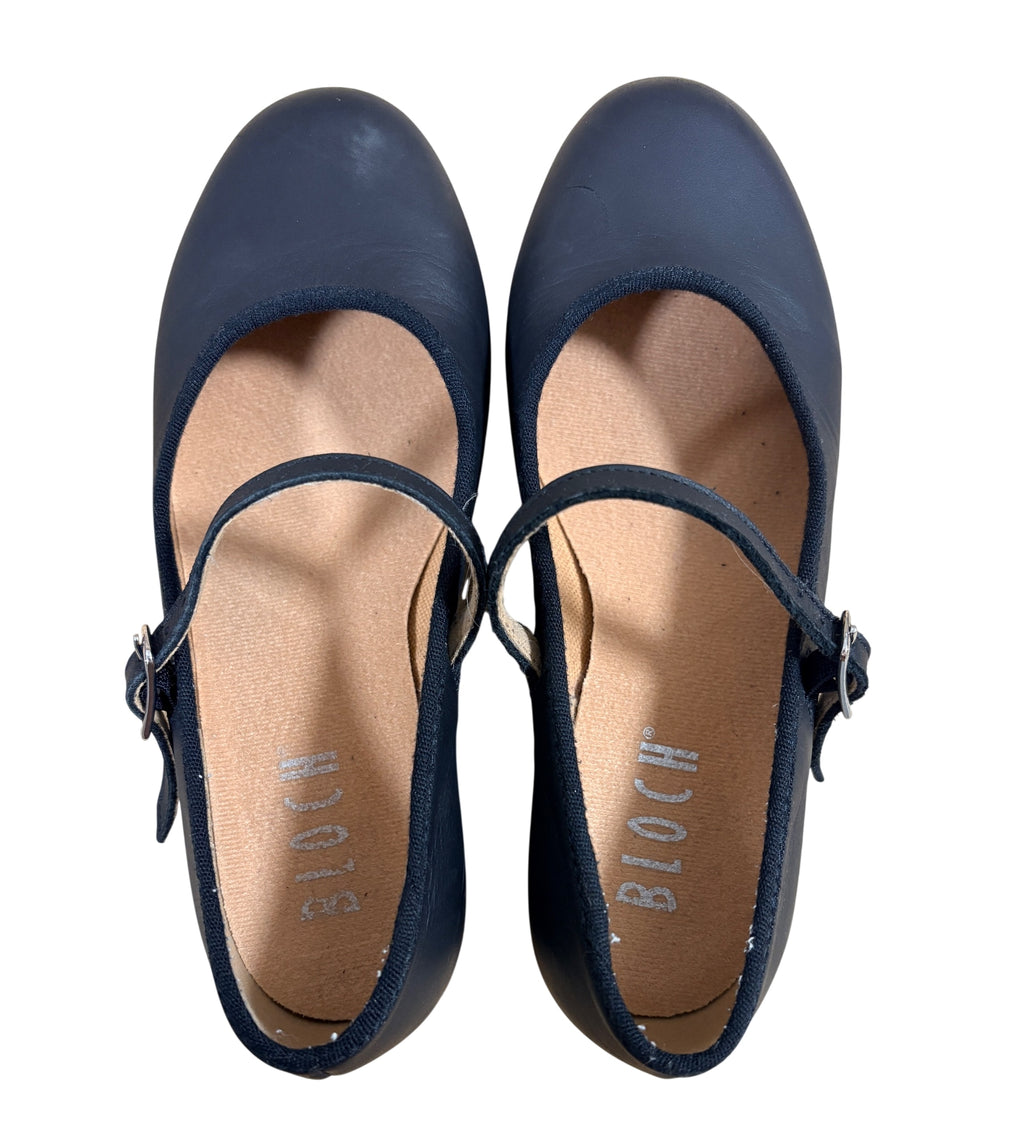 Bloch Techno Tap Shoes Black Leather Girls Size 13 1/2 - Image 1