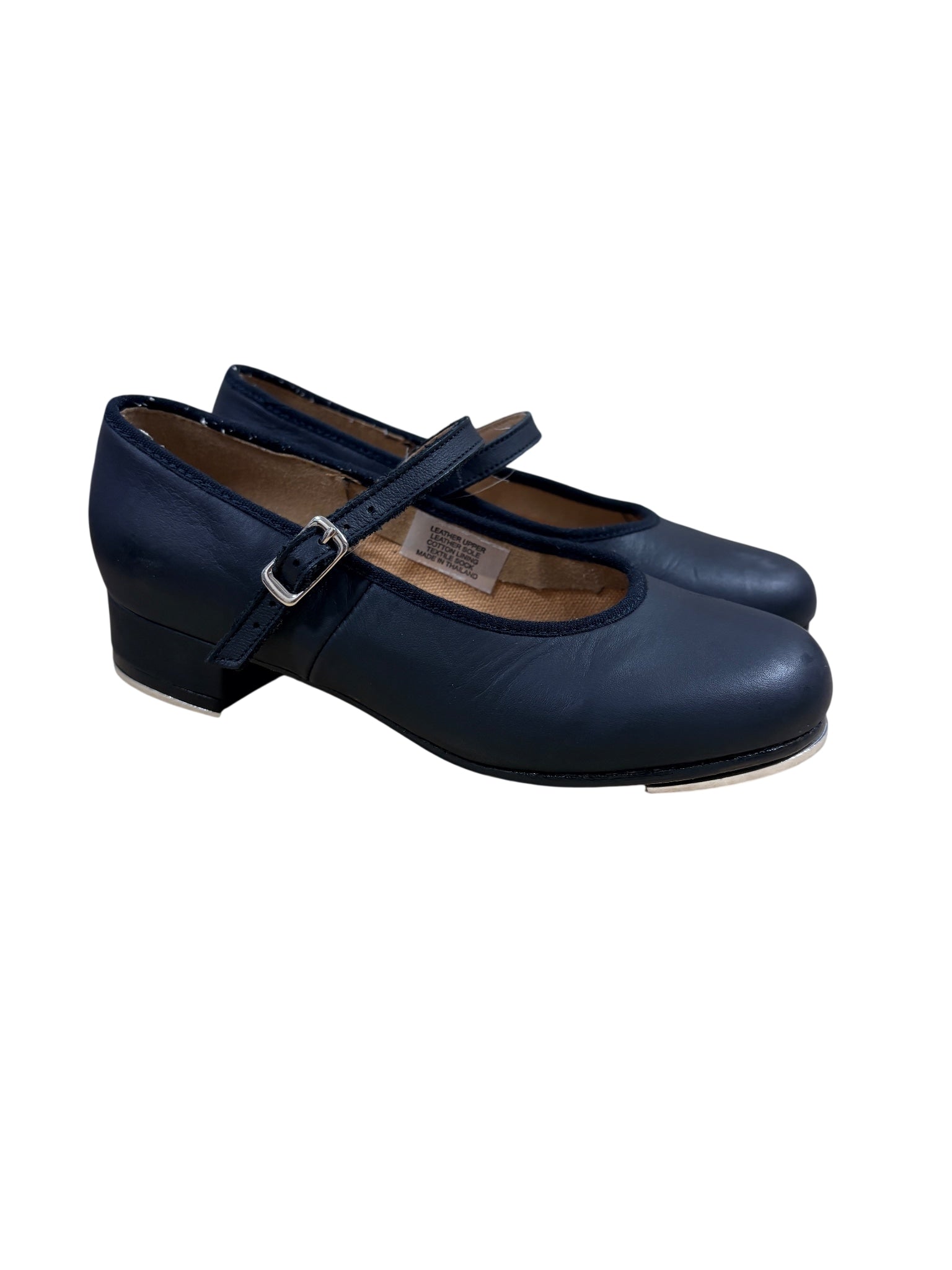 Capezio Mary Jane Tap Shoes Black Leather Size 13 - Image 1