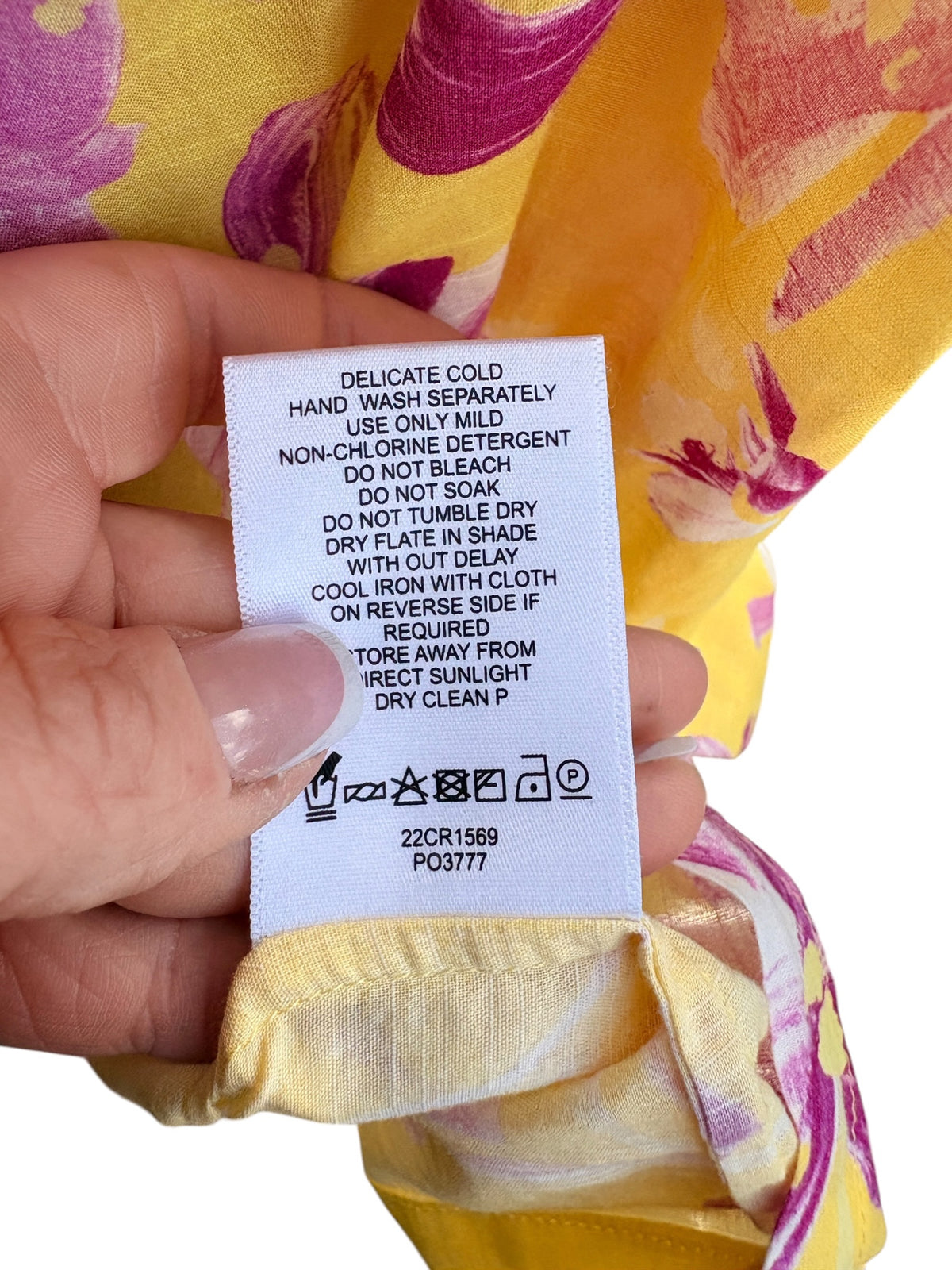 Aje. Floral Button-Down Tunic Yellow and Pink OS - Image 11
