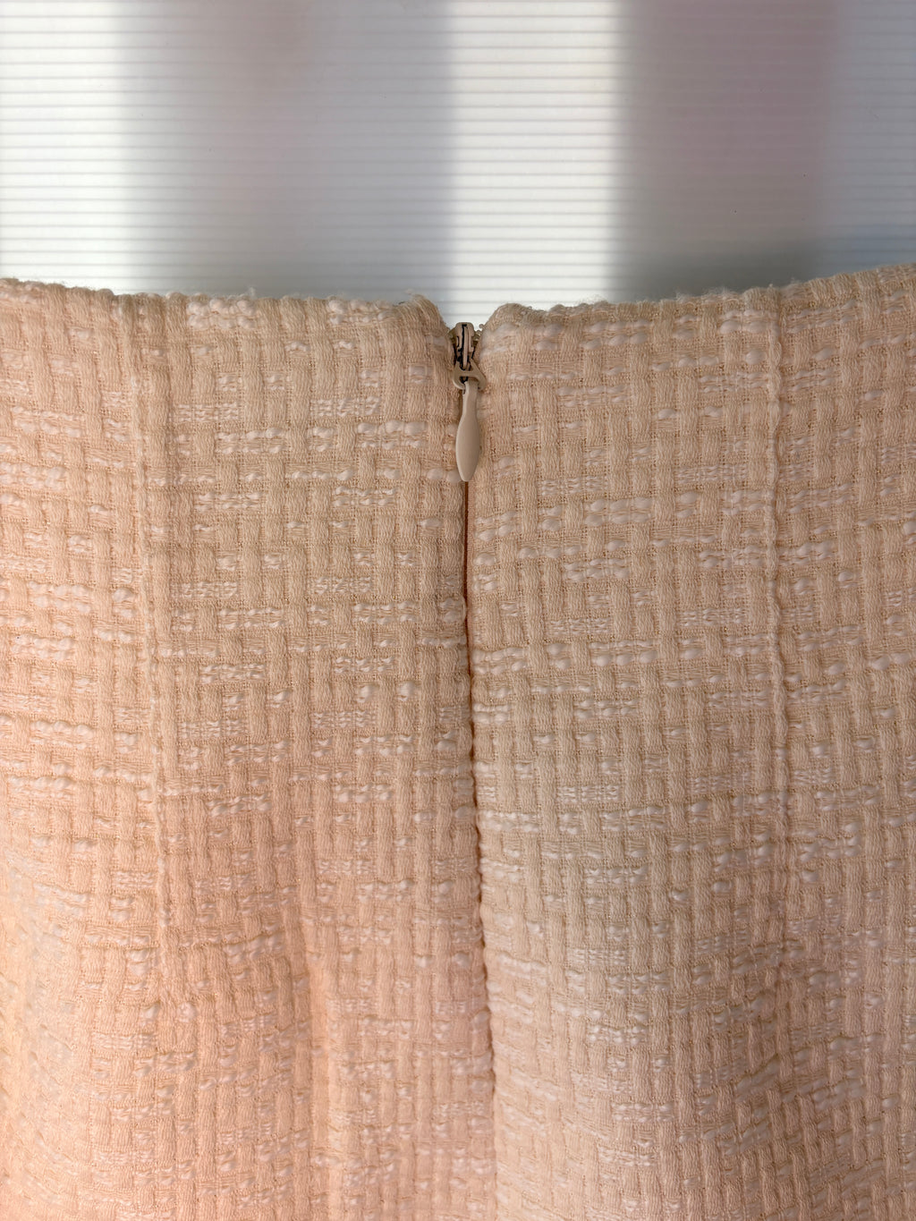 Sheike Tweed Mini Skirt Beige Women's Size 12 - Image 3