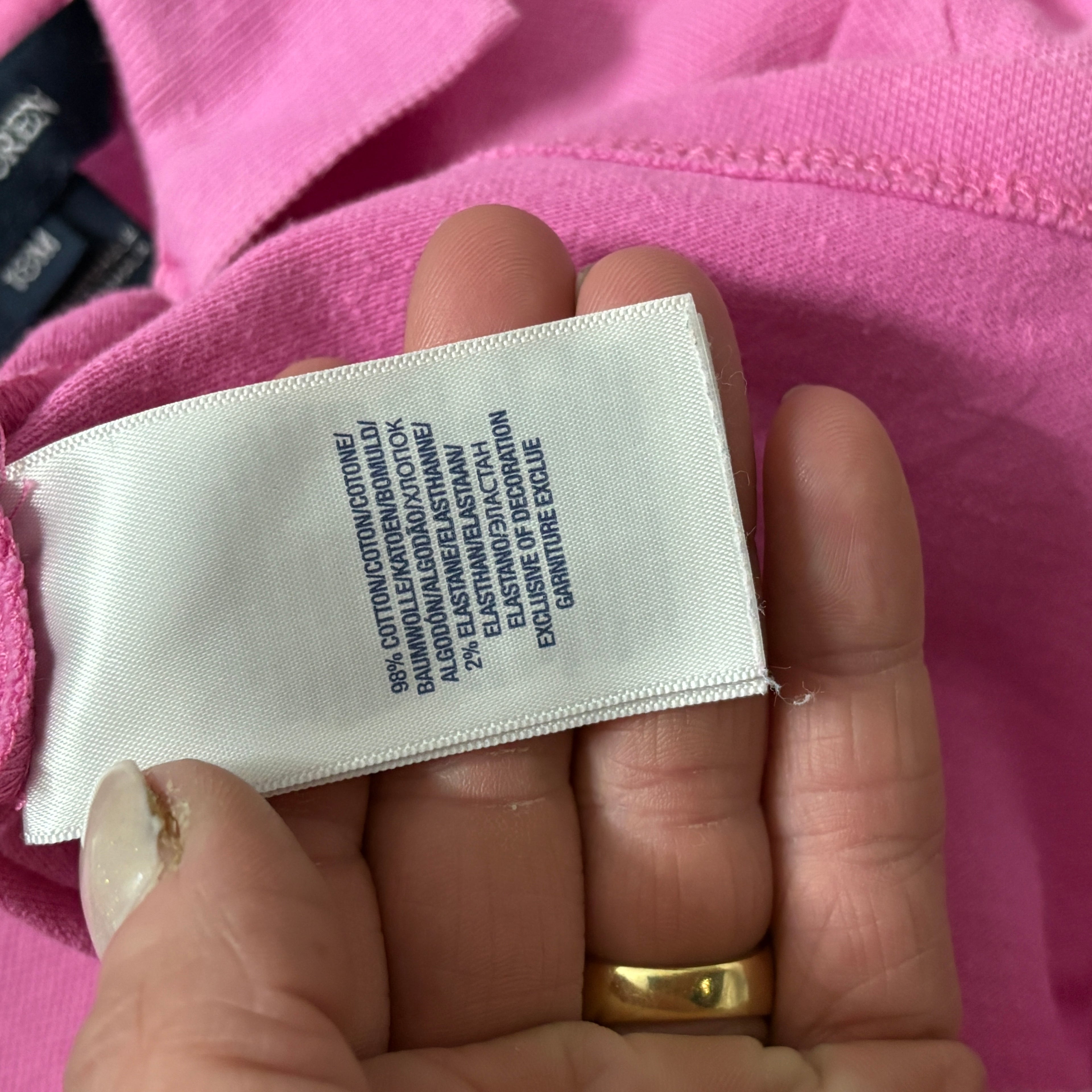 Ralph Lauren Baby Girls Polo Shirt Pink 18M - Image 3