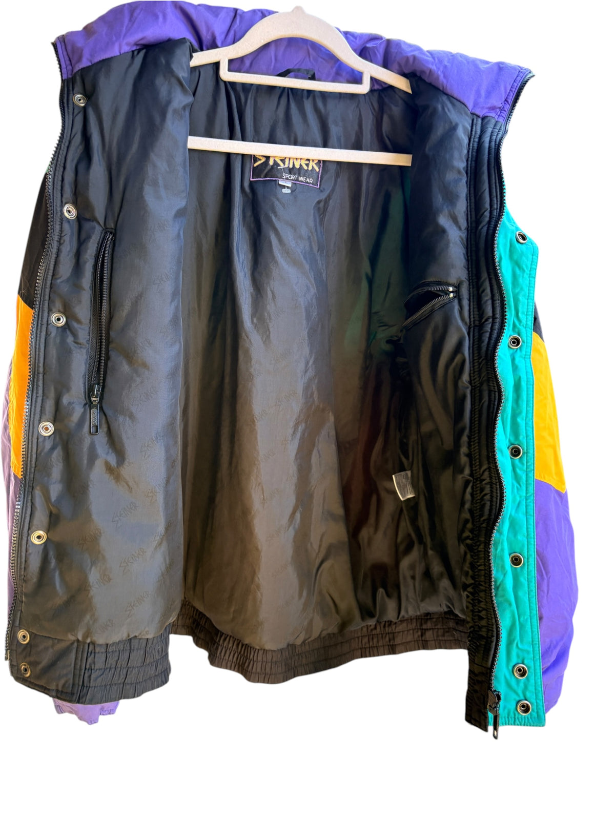 Skiner Sport Wear Vintage Colorblock Puffer Jacket Multicolour - Image 2