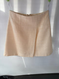 Sheike Tweed Mini Skirt Beige Women's Size 12 - Image 1