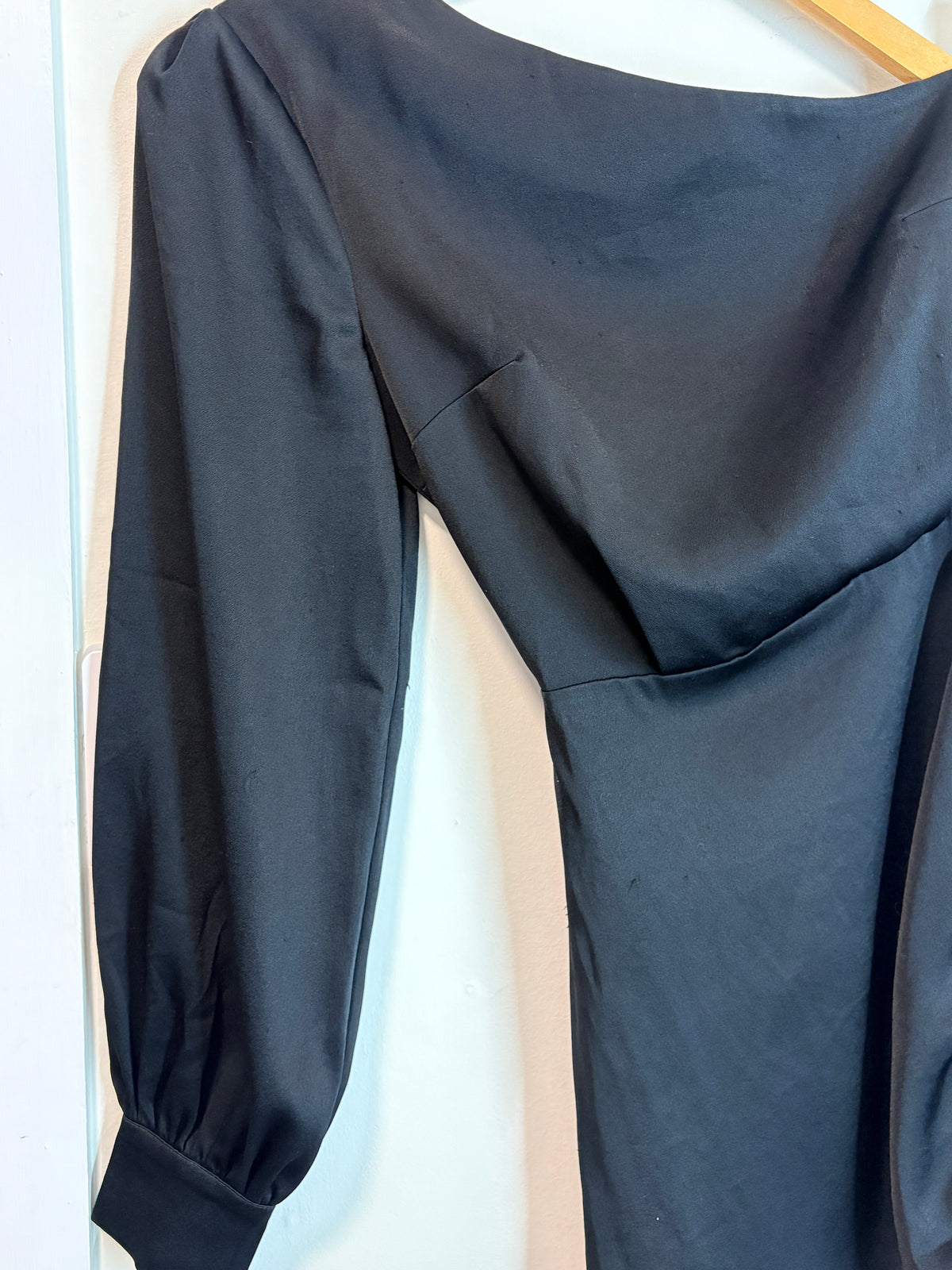 Kookai One-Shoulder Long Sleeve Mini Dress Black Size 36 - Image 6