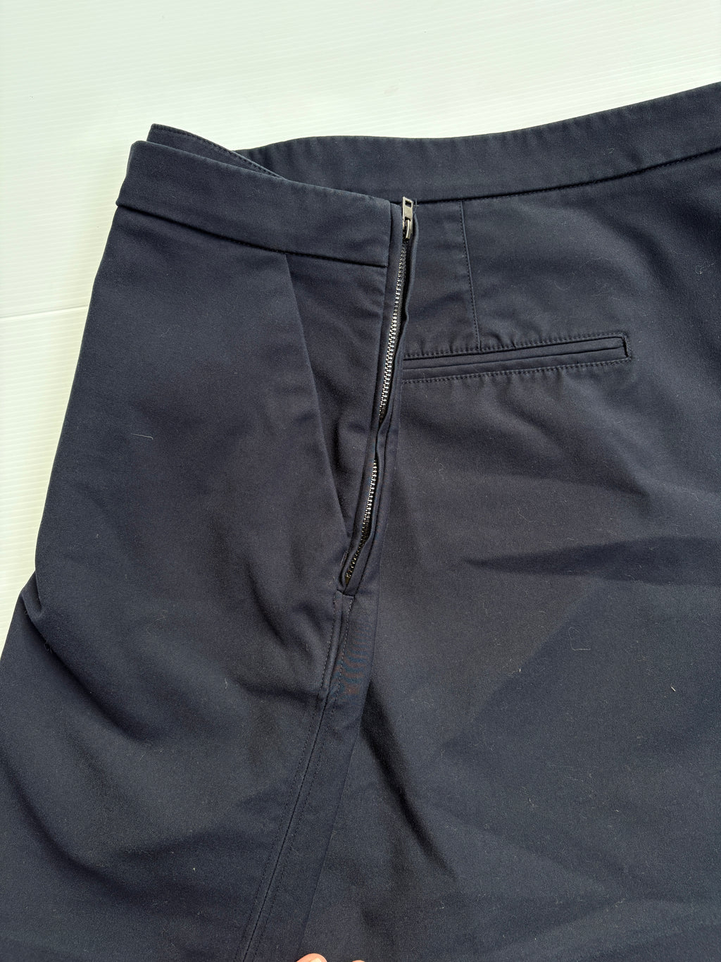 Witchery Side Zip Shorts Navy Blue Women's Size 20 - Image 2