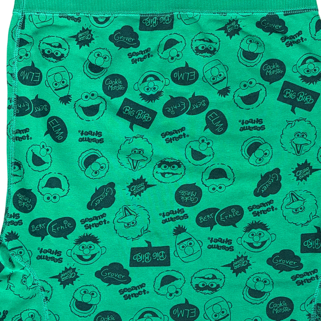 Uniqlo Sesame Street Character Print Sweatshirt Green Kids 140 - Image 1