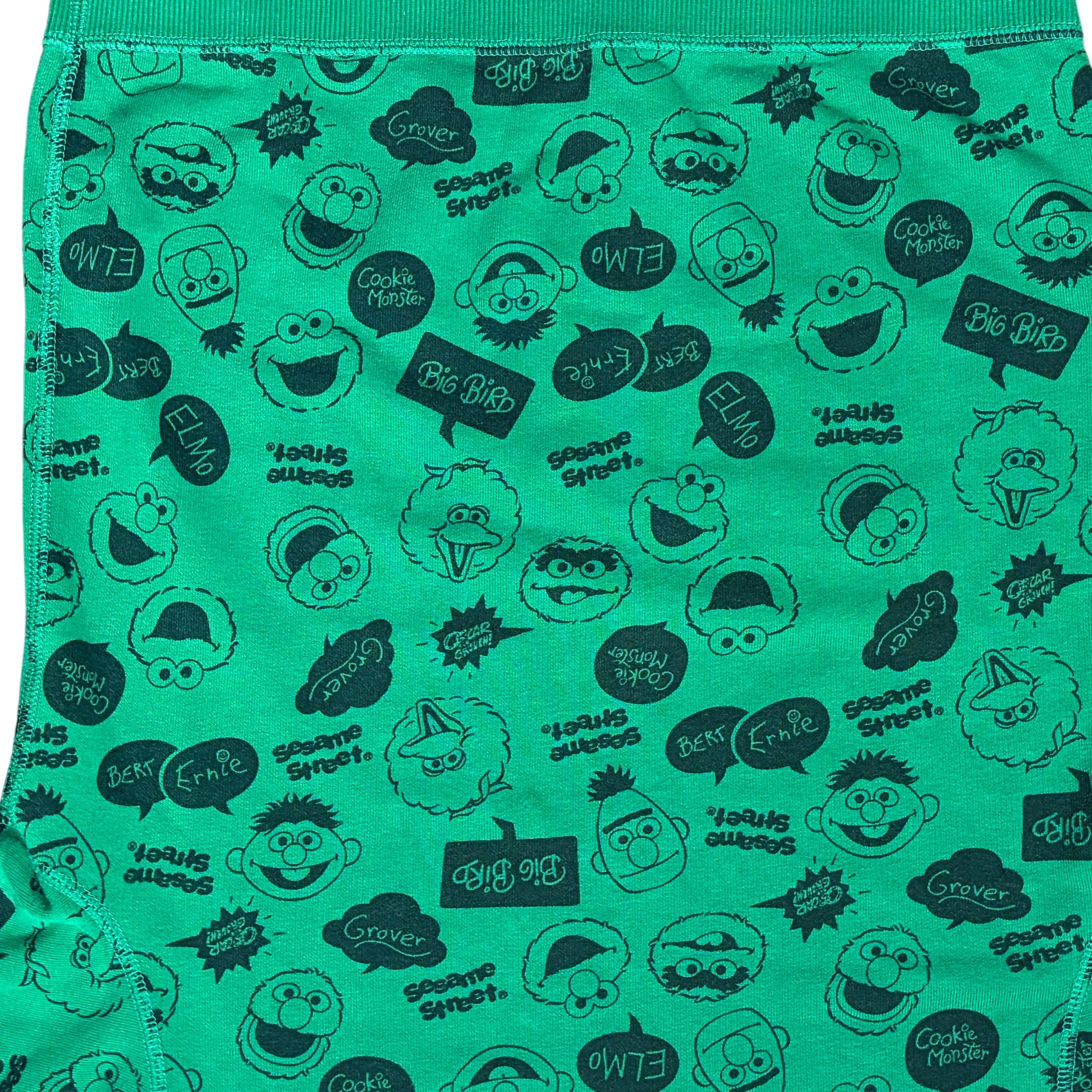 Uniqlo Sesame Street Character Print Sweatshirt Green Kids 140 - Image 1