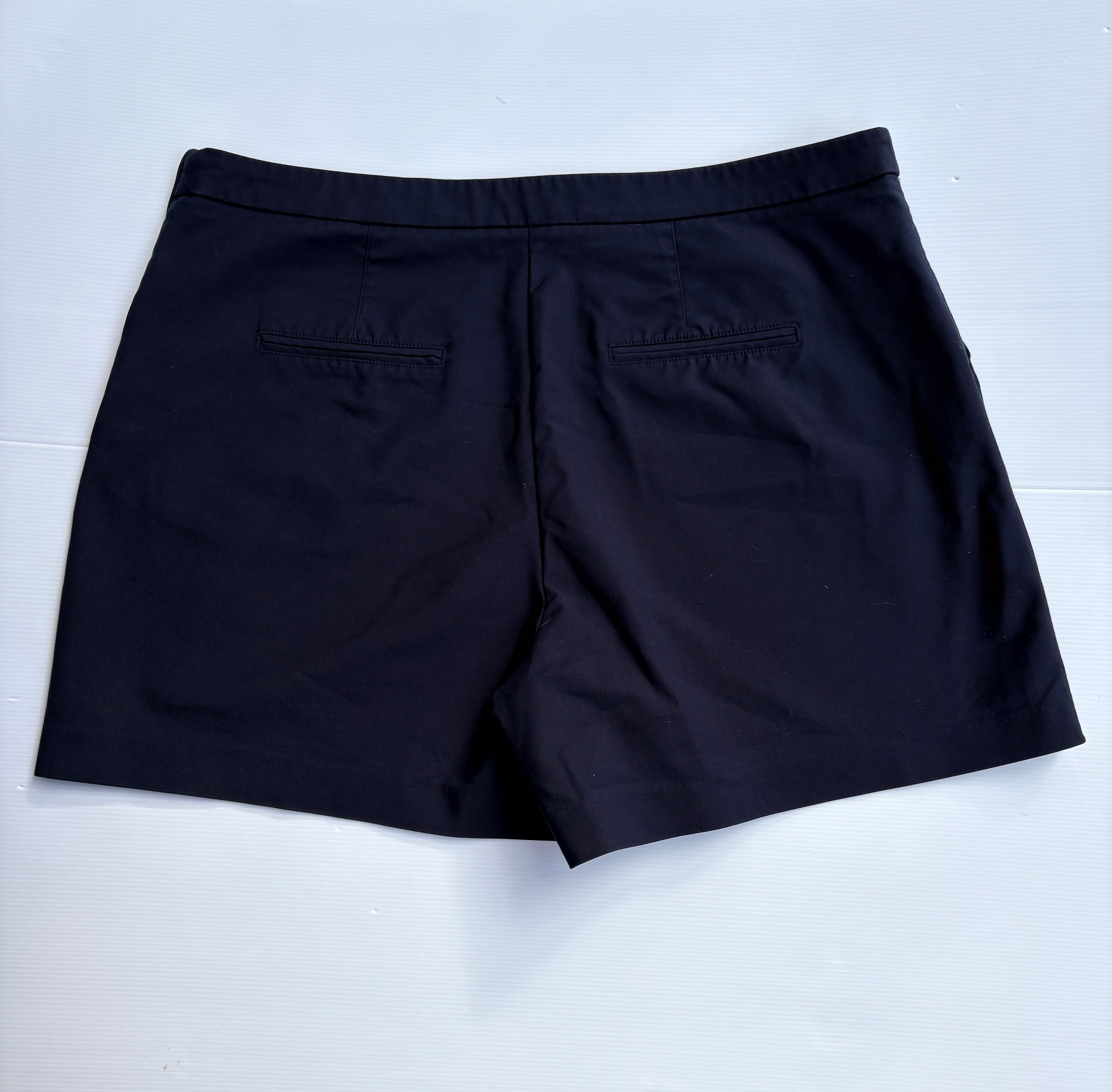 Witchery Side Zip Shorts Navy Blue Women's Size 20 - Image 3