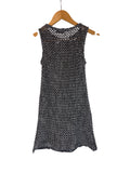 All About May Open Knit Sleeveless Tunic Top/Dress Grey Size 8 - Image 1
