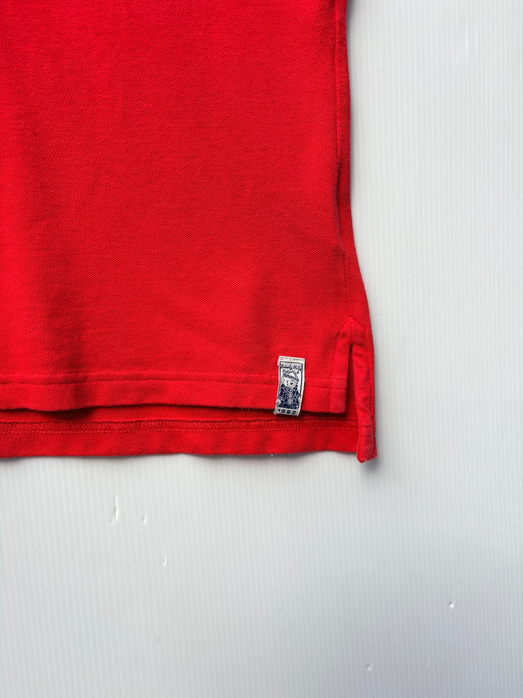 Beverly Hills Polo Club Sleeveless Polo Shirt Red Bear Embroidery Small - Image 4