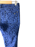 Zara Girls Skinny Jeans Star Print Blue Size 11/12 - Image 1