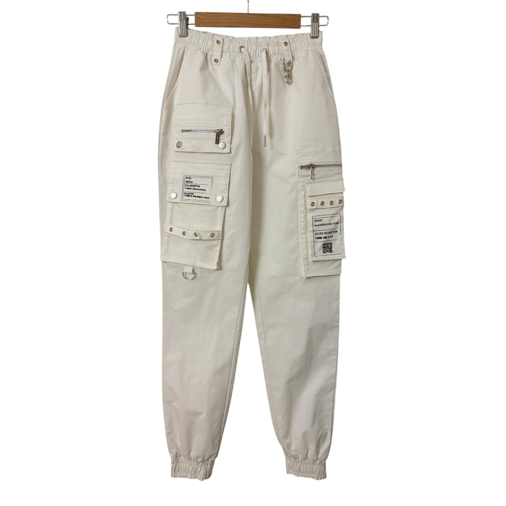 Manière De Voir Cargo Chain Pants White Size 6 - Image 1