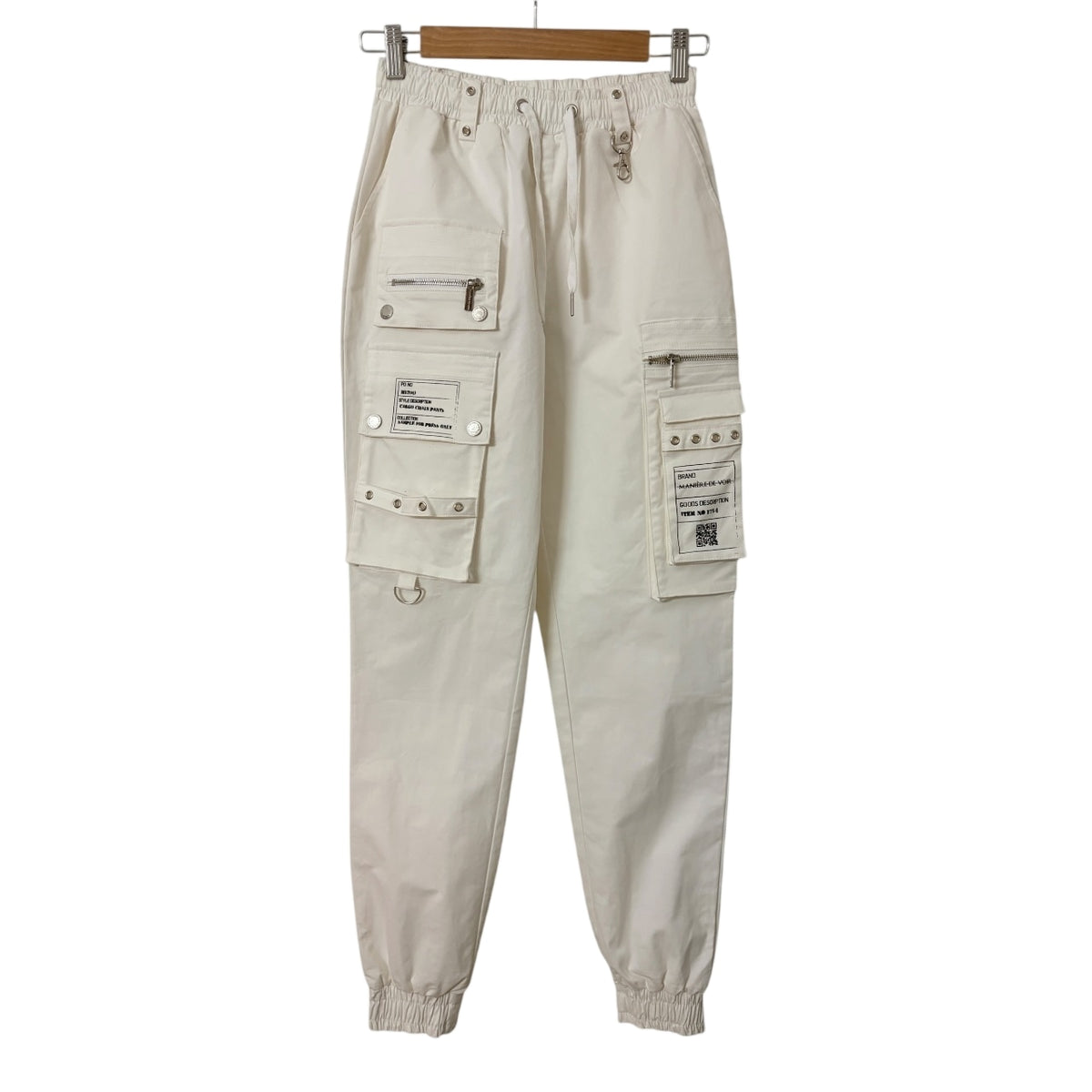 Manière De Voir Cargo Chain Pants White Size 6 - Image 1