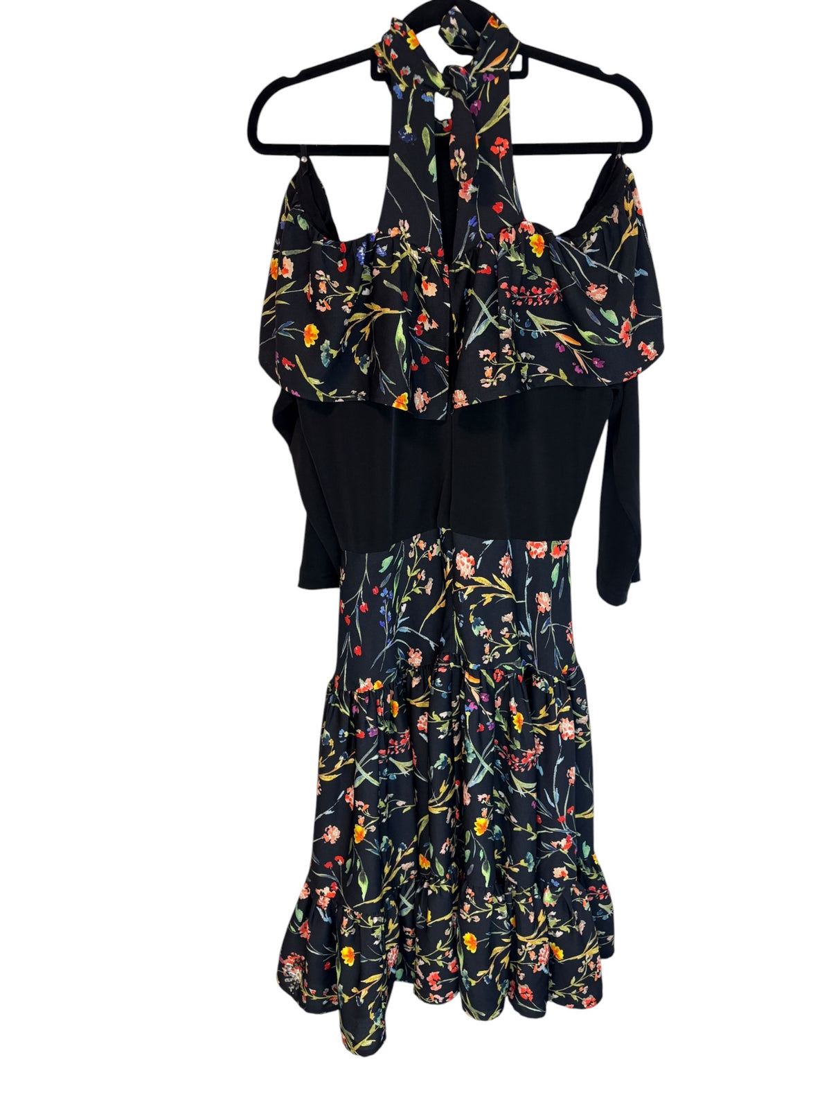 Sacha Drake Floral Cold Shoulder Tiered Midi Dress Size 14 - Image 5