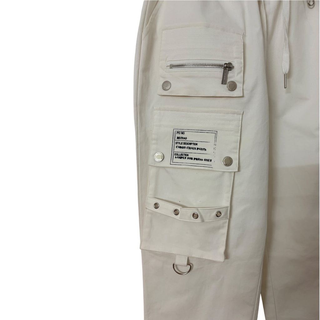 Manière De Voir Cargo Chain Pants White Size 6 - Image 3
