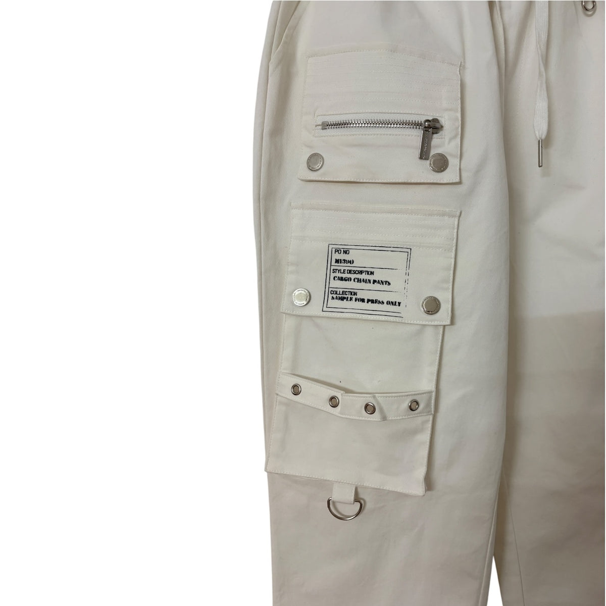 Manière De Voir Cargo Chain Pants White Size 6 - Image 3