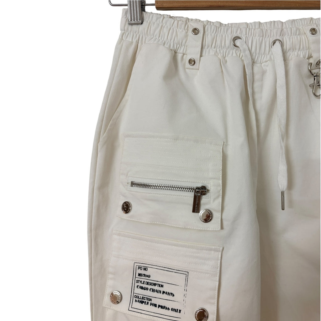 Manière De Voir Cargo Chain Pants White Size 6 - Image 4