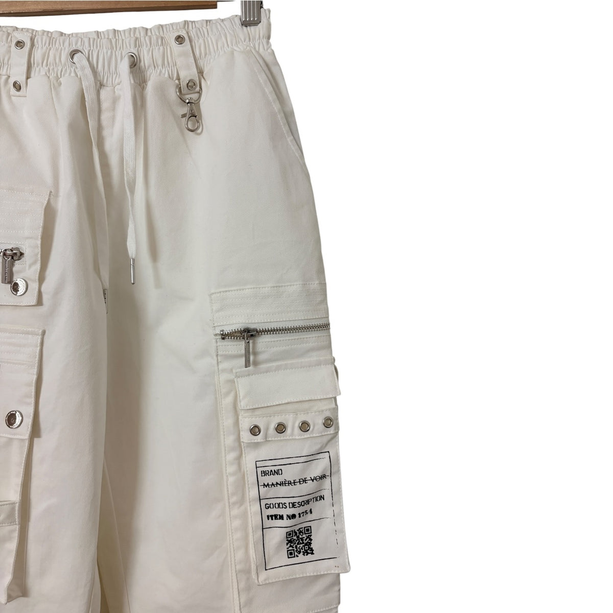 Manière De Voir Cargo Chain Pants White Size 6 - Image 5