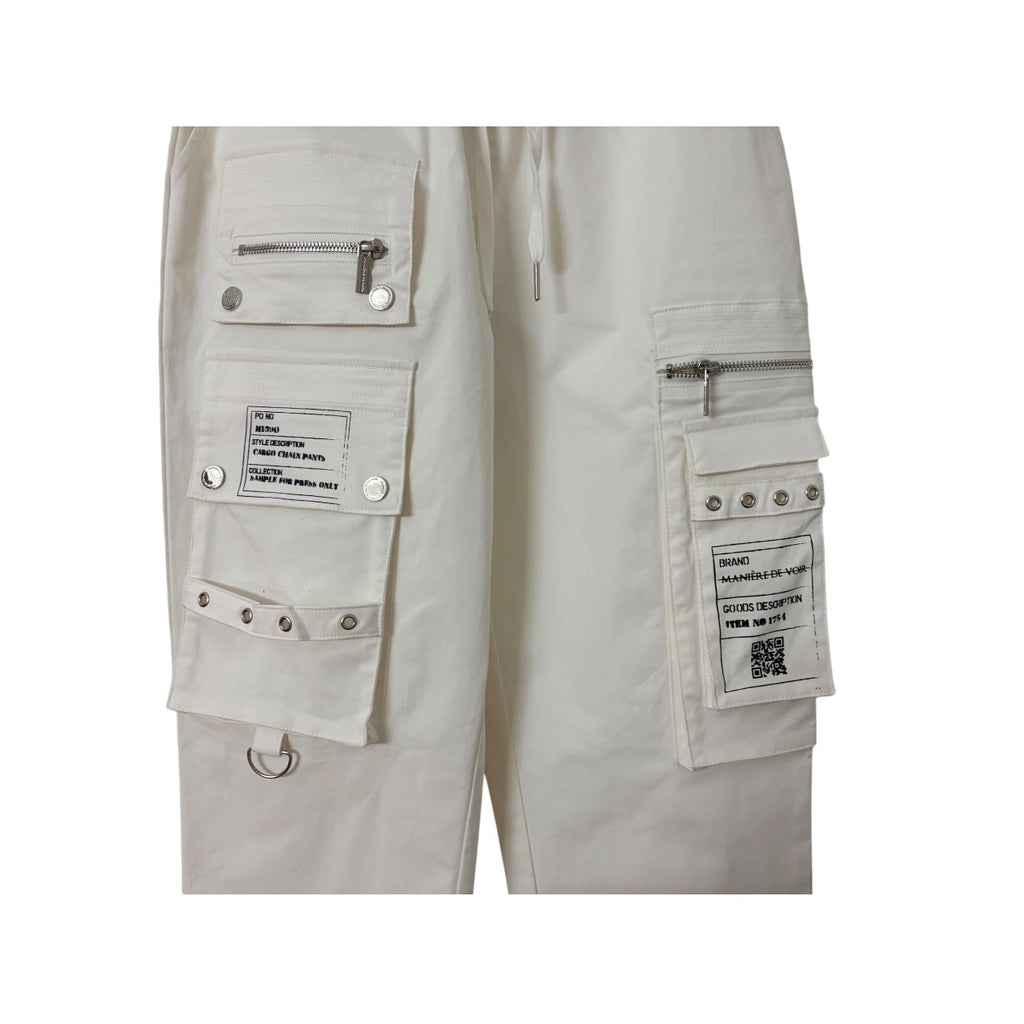 Manière De Voir Cargo Chain Pants White Size 6 - Image 6