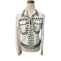 Nolita Denim Jacket - Studded Rocker Style Made In Italy Inspired by 1970's Brand Roncelli - Image 1