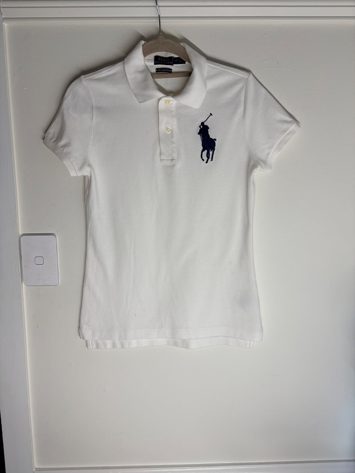 Polo Ralph Lauren The Skinny Polo Shirt White Women's Size S - Image 2