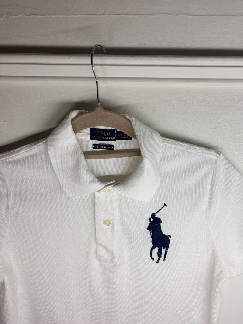 Polo Ralph Lauren The Skinny Polo Shirt White Women's Size S - Image 3