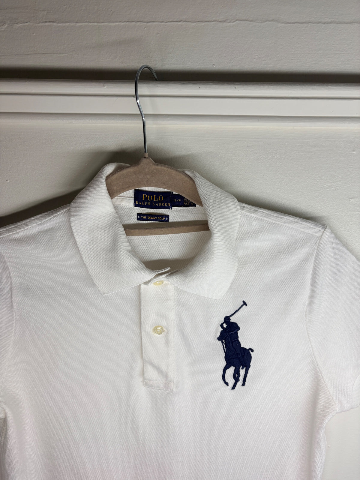 Polo Ralph Lauren The Skinny Polo Shirt White Women's Size S - Image 3