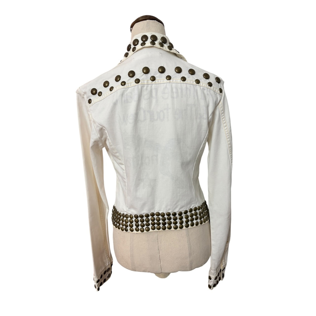 Nolita Denim Jacket - Studded Rocker Style Made In Italy Inspired by 1970's Brand Roncelli - Image 4