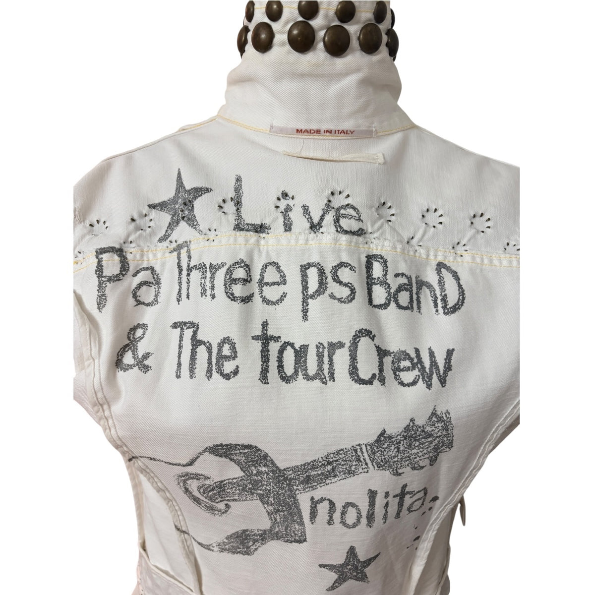 Nolita Denim Jacket - Studded Rocker Style Made In Italy Inspired by 1970's Brand Roncelli - Image 7