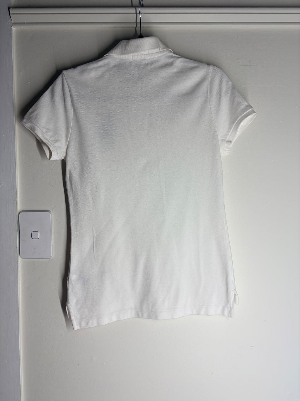 Polo Ralph Lauren The Skinny Polo Shirt White Women's Size S - Image 8