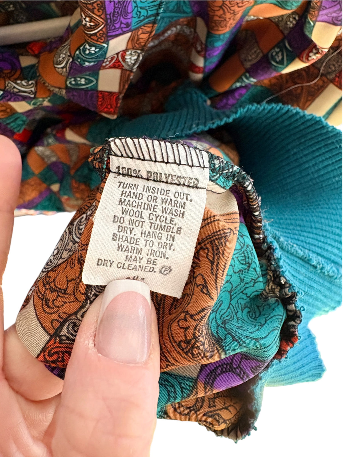 Today's Classics Vintage Geometric Print Blouse Multicolour Size 16 - Image 5