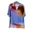 Venroy Printed Camp Collar Shirt 100% Silk Multicolor Size M - Image 1