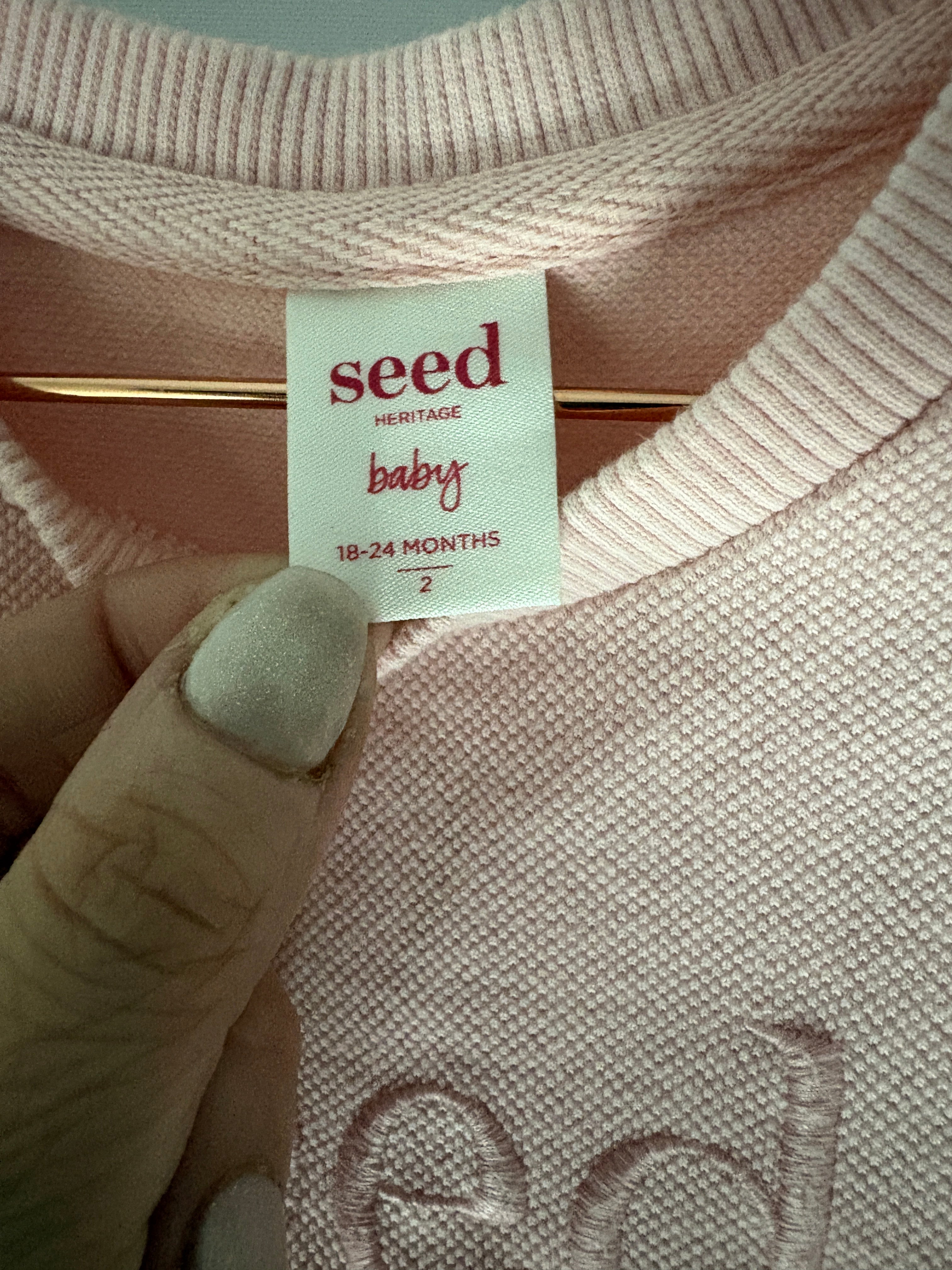 Seed Heritage Sweatshirt Tulle Dress Pink Size 2 - Image 2