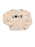 Name It Girls Fuzzy Knit Love Sweater Pink Size 6y - Image 1